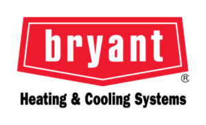 The image showcases the Bryant logo, with the brand name in sleek white lowercase letters set against a vibrant red, pentagon-shaped background. It's a reflection of their commitment to quality and innovation central to their "about us" philosophy.